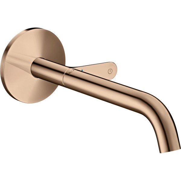 Змішувач AXOR One Select 220 для умивальника зі стіни, Polished Red Gold (48112300)