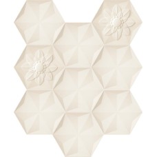 Декор (29.8x25.8) White Frozen Garden - Frozen Garden з колекції Frozen Garden FROZEN GARDEN Керамічна плитка Bisazza