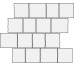 Мозаїка 30x30 DiPietra Mosaico Pave Bali Red Cir Di Pietra з колекції Di Pietra Cir