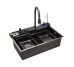 Кухонна мийка Kroner KRP Schwarze - SET7546ARTHM PVD (3.0/0.8 мм) Kroner