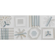 Декор (25x55) 0190803 PAPIER DEC. GEOM. A+B - Papier з колекції Papier Декор (25x55) 0190803 PAPIER DEC. GEOM. A+B - Papier з колекції Papier Papier Керамічна плитка Cisa