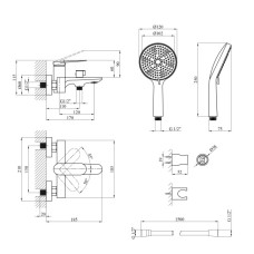 Смеситель для ванны Element 211315-0101 Смеситель для ванны Element 211315-0101