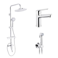 Набор 3 в 1 душевая система Armada-C064K + смеситель Hagen-C010 + смеситель Bidet-C082 Набор 3 в 1 душевая система Armada-C064K + смеситель Hagen-C010 + смеситель Bidet-C082