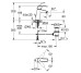 Смеситель для умывальника M-Size Eurosmart (23322001), Grohe Grohe
