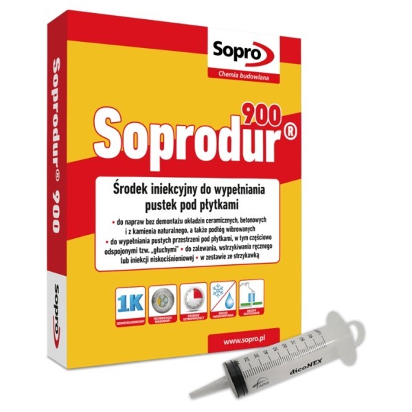 Ін'єкційний засіб для заповнення порожнин і тріщин Soprodur 900 (0,5 кг) Sopro
