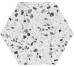 VENICE WHITE HEX 22x25 (шестигранник) (плитка для пола и стен)