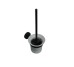8129 BLACK Щітка для унітазу GLORIA, скло, чорна матова Aqua Rodos