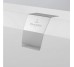 Декоративна накладка на перелив з наповненням SQUARO EDGE (UPCON0123)  (в комплекті з хромованою та білою накладкою)