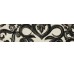 Плитка FREGIO NERO MAIOLICA - 6x24 J369 Miniature Fregio з колекції Miniature Fregio Marca Corona