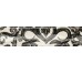 Плитка FREGIO NERO MAIOLICA - 6x24 J369 Miniature Fregio з колекції Miniature Fregio Marca Corona