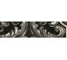 Плитка FREGIO NERO MAIOLICA - 6x24 J369 Miniature Fregio з колекції Miniature Fregio Marca Corona