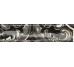 Плитка FREGIO NERO MAIOLICA - 6x24 J369 Miniature Fregio з колекції Miniature Fregio Marca Corona