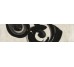 Плитка FREGIO NERO MAIOLICA - 6x24 J369 Miniature Fregio з колекції Miniature Fregio Marca Corona