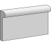 Бордюр 6.5x13 ccr-057 Crayon Cornice Almond Matt Self Crayon з колекції Crayon Self