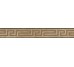 Бордюр Fascia Greca Levigata Nero 5.7x39.4 Palace Gold Versace з колекції Palace Gold Versace