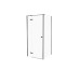 Душова кабіна прям.KALIBRA BLACK 100x80x195 скло clear ACTIVE SHIELD 6мм