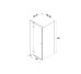 Душова кабіна прям.KALIBRA BLACK 100x80x195 скло clear ACTIVE SHIELD 6мм