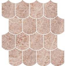 Мозаика GEMSTONE MOS WAV CR LUX R - 30.7x35 PF60013297 Gemstone из коллекции Gemstone Versace Ceramics — керамика модного дома с 1997 года