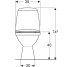 Унітаз-компакт підлогов.,СОЛО косий 3/6 нижній підвід,сид.Duroplast Soft Close