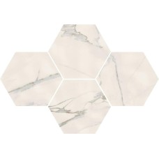 Calacata Gold Matt Essagono 25x21.6 Motif з колекції Motif Calacata Gold Matt Essagono 25x21.6 Motif з колекції Motif Marca Corona: 1741 год — от майолики д'Эсте до керамогранита