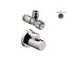 Кран кутовий Axor G 1/2"х3/8 з декоративною накладкою, Polished Black Chrome (51307330)