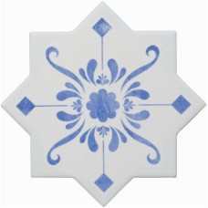 Декор Star Decoro Stencil Electric Blue 13.25x13.25 Becolors из коллекции Becolors Декор Star Decoro Stencil Electric Blue 13.25x13.25 Becolors из коллекции Becolors BECOLORS Керамическая плитка Cevica