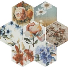 Декор Flores Acuarelas Mix 25.8x29 Toscana з колекції Toscana