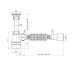 Сифон для раковини Agua TB07 1 1/4''х40/50 мм з різьбовим випуском Agua