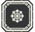 Декор Ottagono Black Dover 20x20 Old England Ceramiche Grazia з колекції Old England Ceramiche Grazia