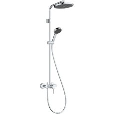 28875000 HG Activera S Душова система Showerpipe 240 1jet EcoSmart з одноважільним змішувачем Varia, хром (1 сорт)