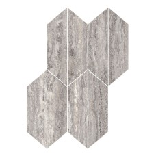 Мозаїка Travertino Vein Titanio Mosaico Losanga - 29.4x40.7 RCLA Realstone_Travertino з колекції Realstone_Travertino