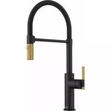 Змішувач Maris Stripes Semi Pro 115.0747.679 Matte Black/Gold Змішувач Maris Stripes Semi Pro 115.0747.679 Matte Black/Gold