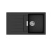 Кухонна мийка S520-F345 860х500 з полицею Graphiteblack (43356170)