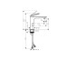 Смеситель Axor Citterio C 125 Cubic cut CoolStart для умывальника, Brushed Nickel (49041820)
