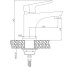 Змішувач для раковини Invena Dokos BU-19-005 графіт Invena