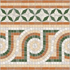 Декор Cenefa Nola Verde 43.5x43.5 Via Appia з колекції Via Appia Декор Cenefa Nola Verde 43.5x43.5 Via Appia з колекції Via Appia