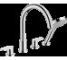 Смеситель Vernis Blend врезной на край ванны на 4 отверстия Chrome (71456000)