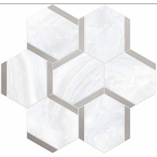 Мозаїка Esagona Bacchetta Bianco Platinum 30x28 Nolita з колекції Nolita Мозаїка Esagona Bacchetta Bianco Platinum 30x28 Nolita з колекції Nolita Nolita Керамическая плитка Vallelunga