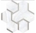 Мозаїка Esagona Bacchetta Bianco Platinum 30x28 Nolita Vallelunga з колекції Nolita Vallelunga