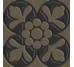 Плитка (10x10) 7VFSN0F Fleur Saible-Noir - Deco Dantan з колекції Deco Dantan Tagina