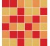 Мозаїка 30x30 Rf Mandarino - 33 +Rf Giallo - 33 +Rf Rosso - 33 - Flooring Mix R10 B (A+B) - M RF 01 з колекції Flooring Mix R10 B (A+B) Vogue