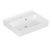 COLLARO Умывальник 500x400 мм с отверстием и переливом White Alpin TitanCeram (43345001)