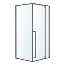 MORA 90-C душова кабіна 90*90*200 см квадратна, розпашна, профіль metal gun, скло прозоре Душові кутки на любий вибір — сторінка 11