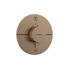 Термостат скрытого монтажа ShowerSelect Comfort S на 2 функции, Brushed Bronze (15554140)
