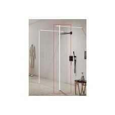 Душова стінка 30х200 до кабіни walk in NEW MODUS WHITE скло clear ACTIVE SHIELD 8mm New Trendy Польща