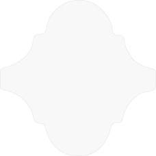 15x15 Bondi/Gloss Arabesque White-Bondi з колекції Bondi