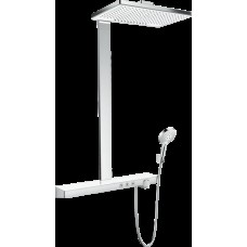Душевая система Rainmaker Select Showerpipe 460 2jet с термостатом, цвет белый/хром (27109400)