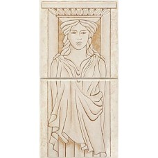 Панно Decor Giallo Chiaro 40x20 Calliope из коллекции Calliope Calliope Керамическая плитка Del Conca