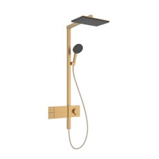 RAINDANCE ALIVE Q душевая система Showerpipe 210/340, 1jet, с термостатом, шлифованная бронза