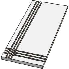 Сходинка (90x45) Esquina Huella Antracita P120 - Dom з колекції Dom Сходинка (90x45) Esquina Huella Antracita P120 - Dom з колекції Dom